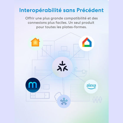 Meross - Matter Connected 16A Wifi Socket, Compatible With Apple Home, Alexa, Google