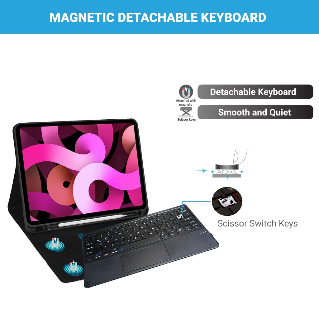 Concept Kart - Wireless Keyboard With Touchpad For iPad, Surface, iOS, Android, Windows