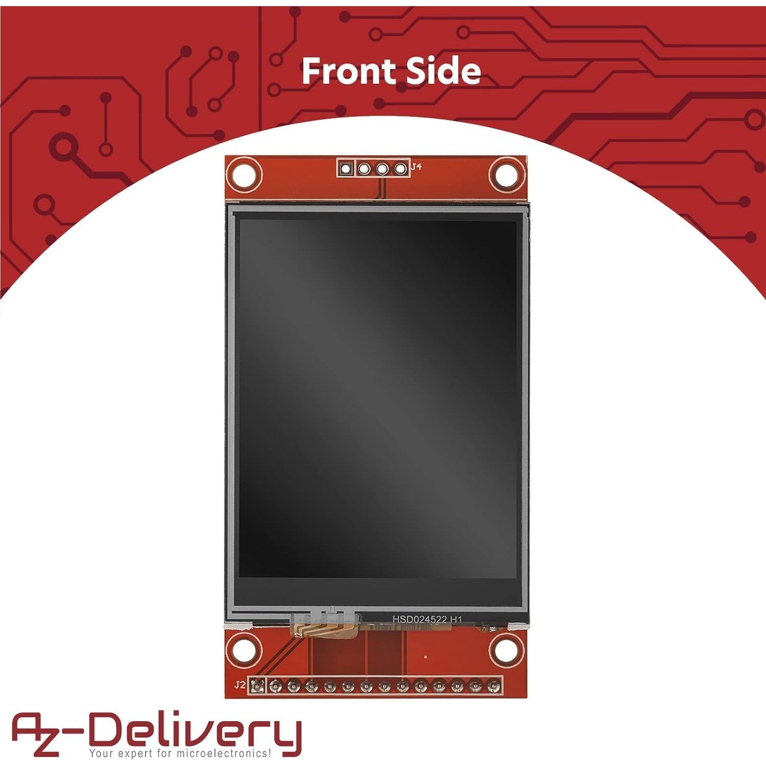 Azdelivery - Az-Touch Mod Diy Smart Home Kit: 2.8 Inch Tft Lcd Touchscreen Module, Wall-Mount Casing, Esp8266/Esp32 Compatible