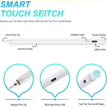 Runkol - Stylus Pen For iPad With Tilt Sensitive & Magnetic Design