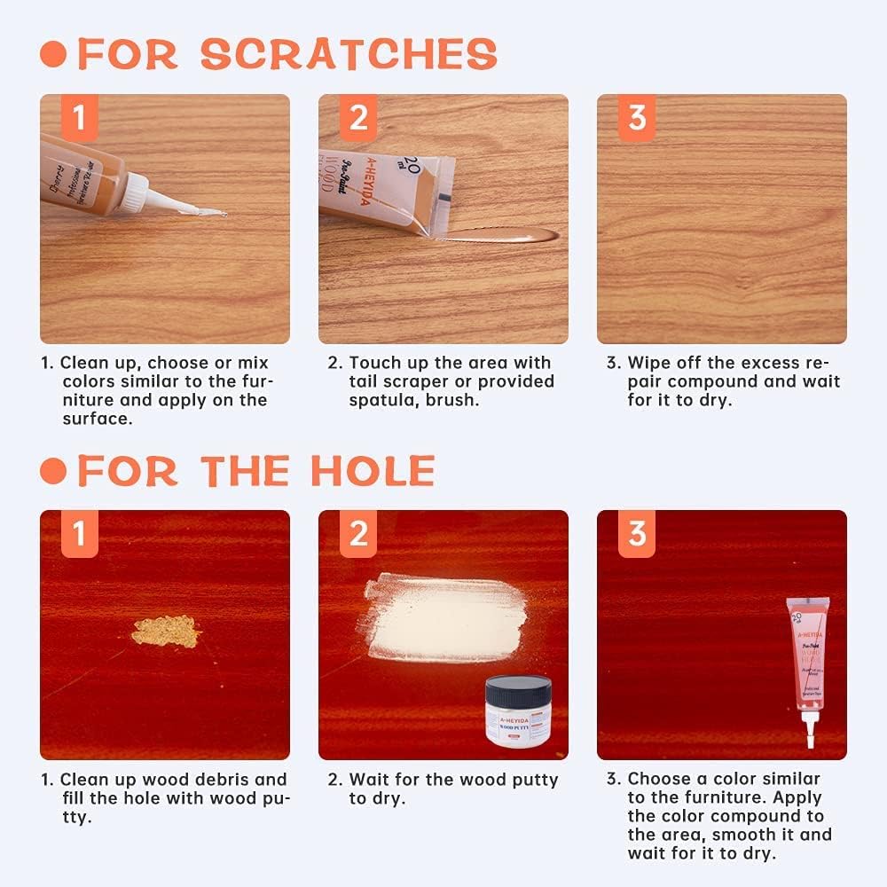 Yantai Test Commerce Co.,Ltd. - Wood Furniture Repair Kit - 18 Colors Wood Filler