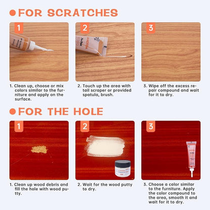 Yantai Test Commerce Co.,Ltd. - Wood Furniture Repair Kit - 18 Colors Wood Filler