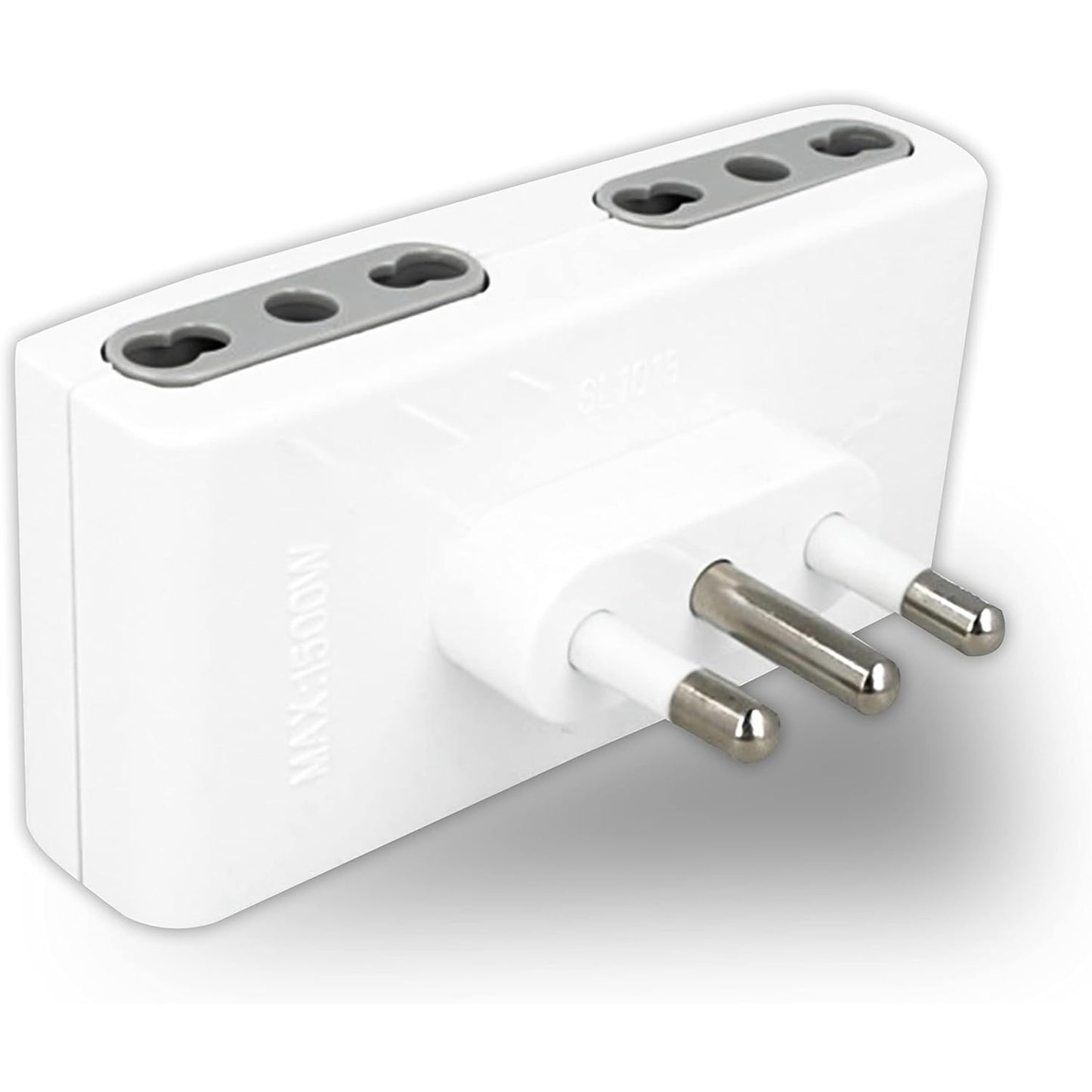 V-Tac - Space-Saving Quadruple Power Strip With 4 Outlets