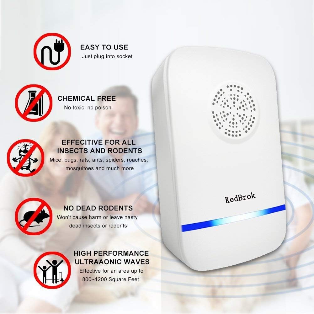 Kedbrok - Ultrasonic Pest Repeller for Mice and Mosquitoes