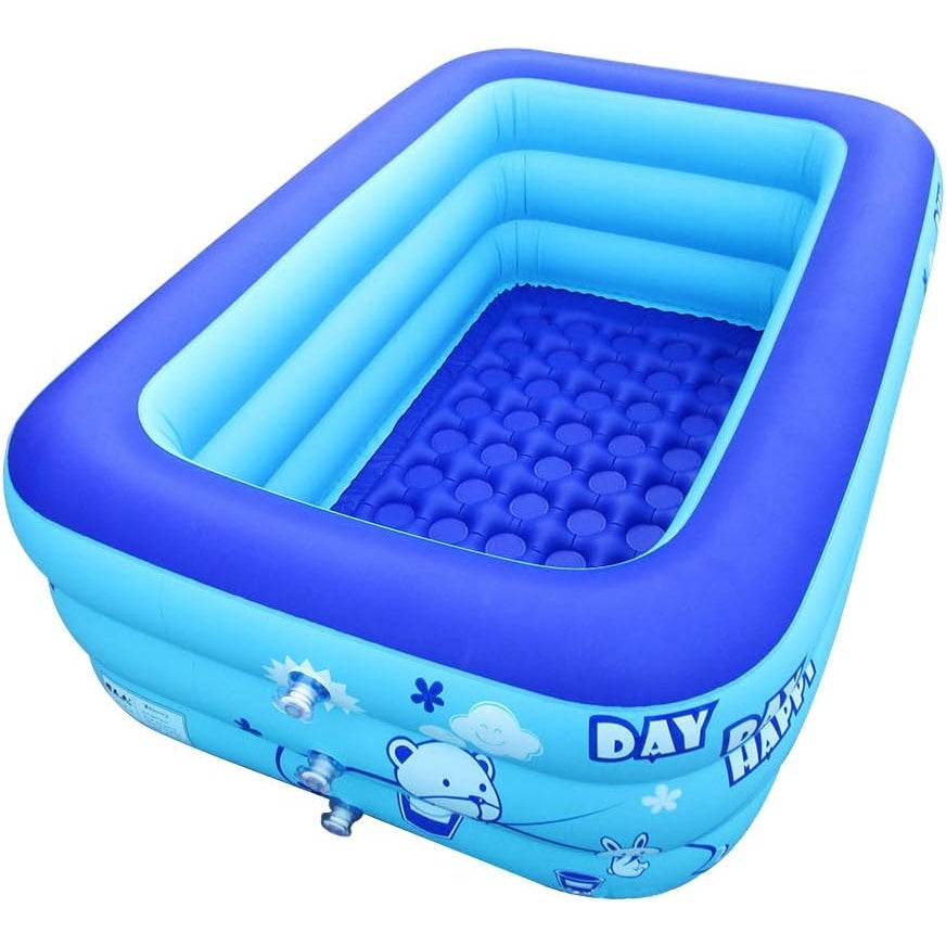 Ecoinva - Inflatable 3-Layer Swimming Pool Bathtub (130Cm)