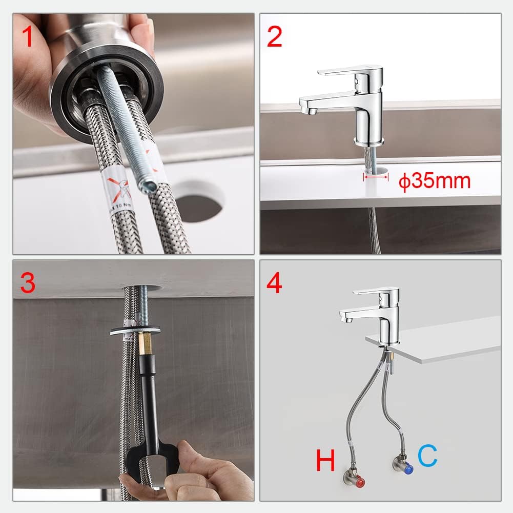 Ibergrif Griferias S.L. - Bathroom Mixer Tap With Ceramic Valve, Chrome