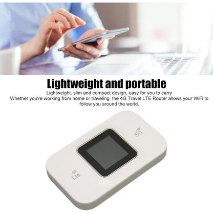 Sanpyl - 4G Mobile Wifi Portable Hotspot, Supports 10 Devices, Mini LTE Router With Sim Slot