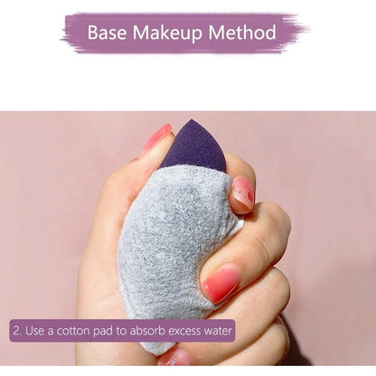 Saddpa - Makeup Foundation Set: 8 Grape Purple Blending Sponges