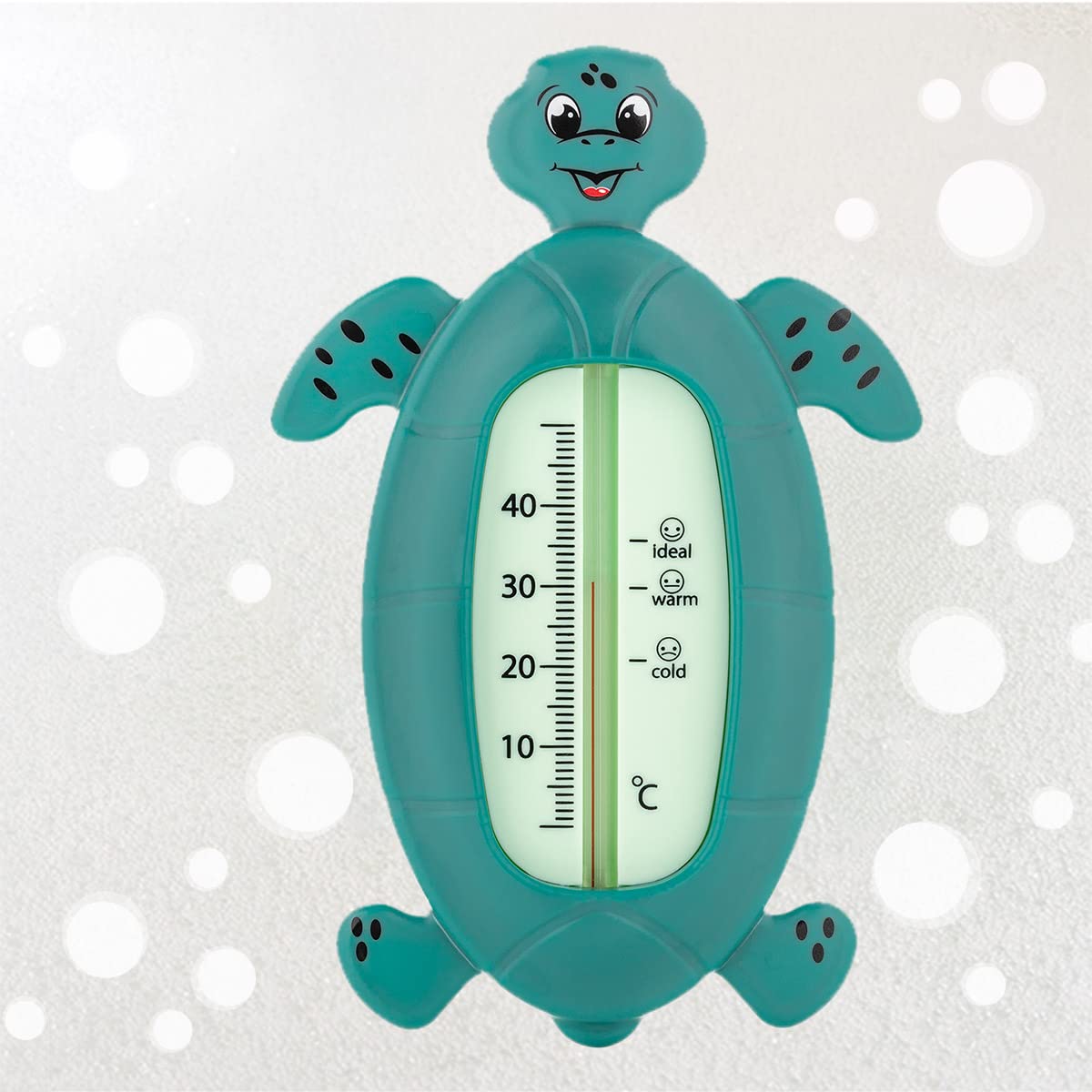 Reer - Baby Bath Thermometer, Child-Safe, Green