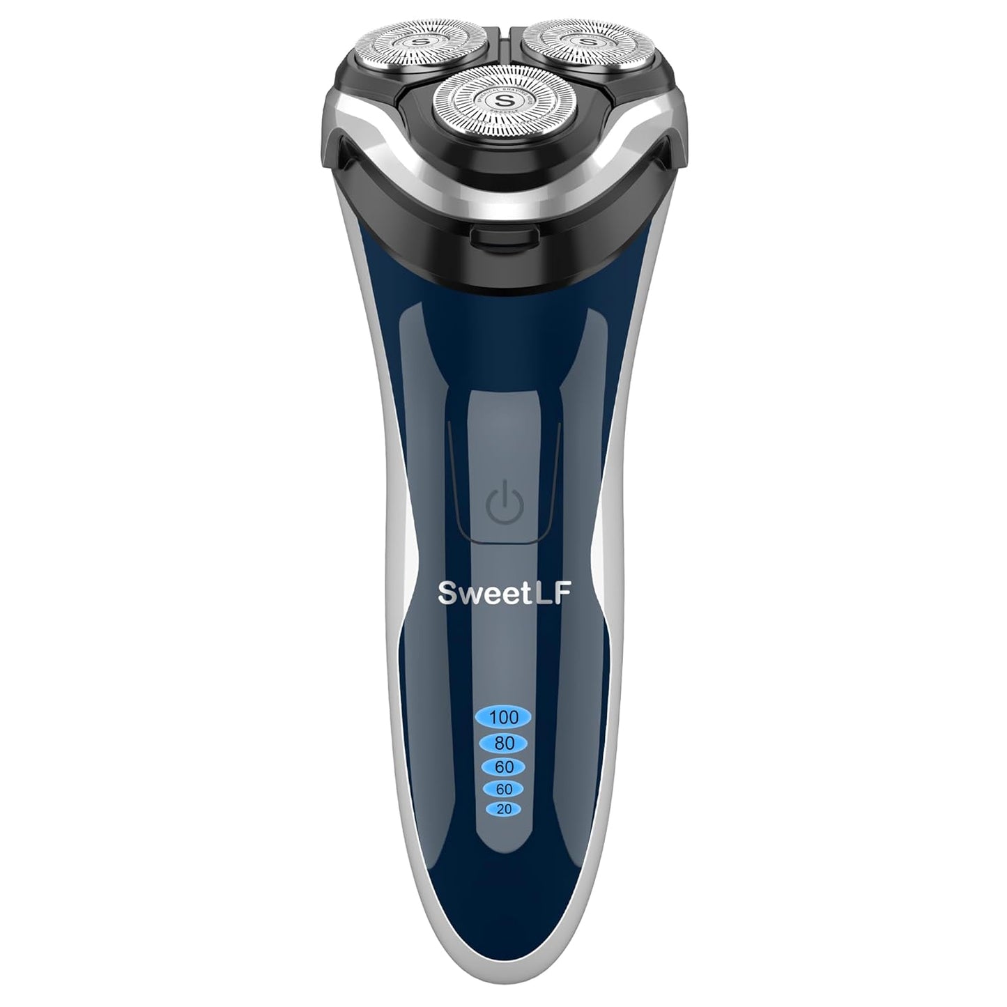 Sweetlf - Waterproof Electric Razor for Men, Type C Rechargeable, Wet & Dry, Navy Blue