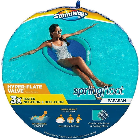 Spin Master - Swimways Spring Float Papasan Inflatable Pool Lounger, Blue