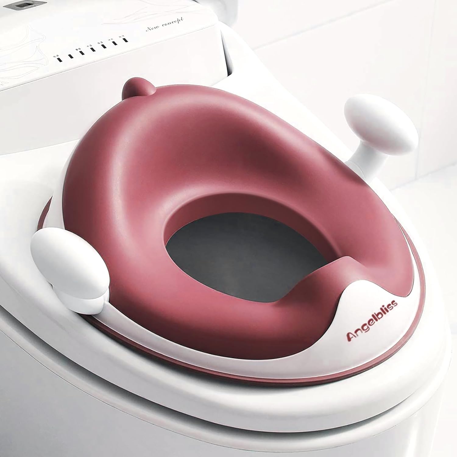 Angelbliss - Baby Potty Training Seat, Non-Slip, Double Padded, Splash Guard (Dark Pink)