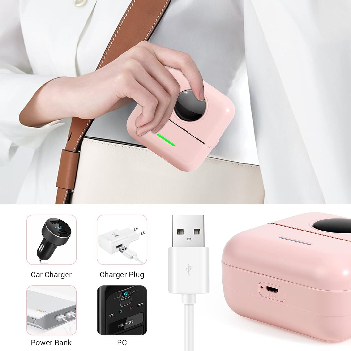 Gukkk - Mini Portable Wireless Thermal Photo Printer