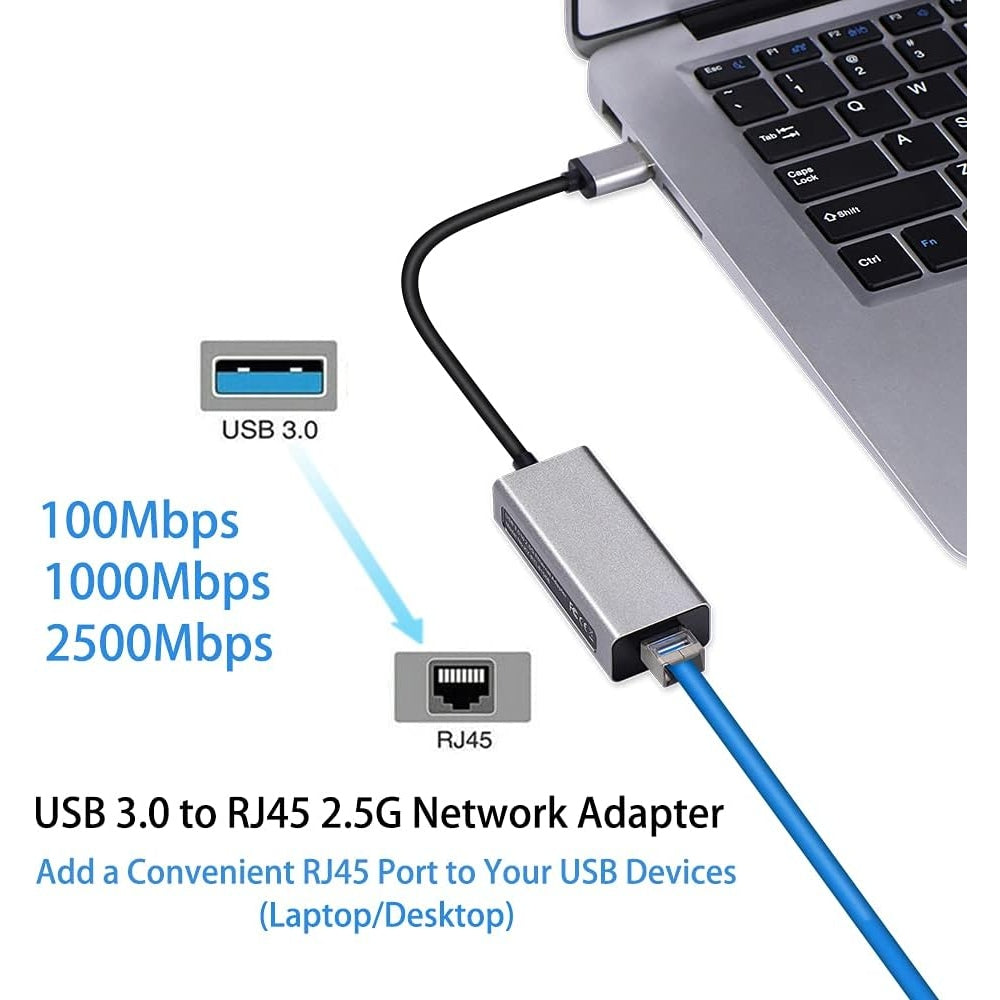 Ulanson - USB 3.0 to Ethernet 2.5G Network Adapter for Laptop/Desktop