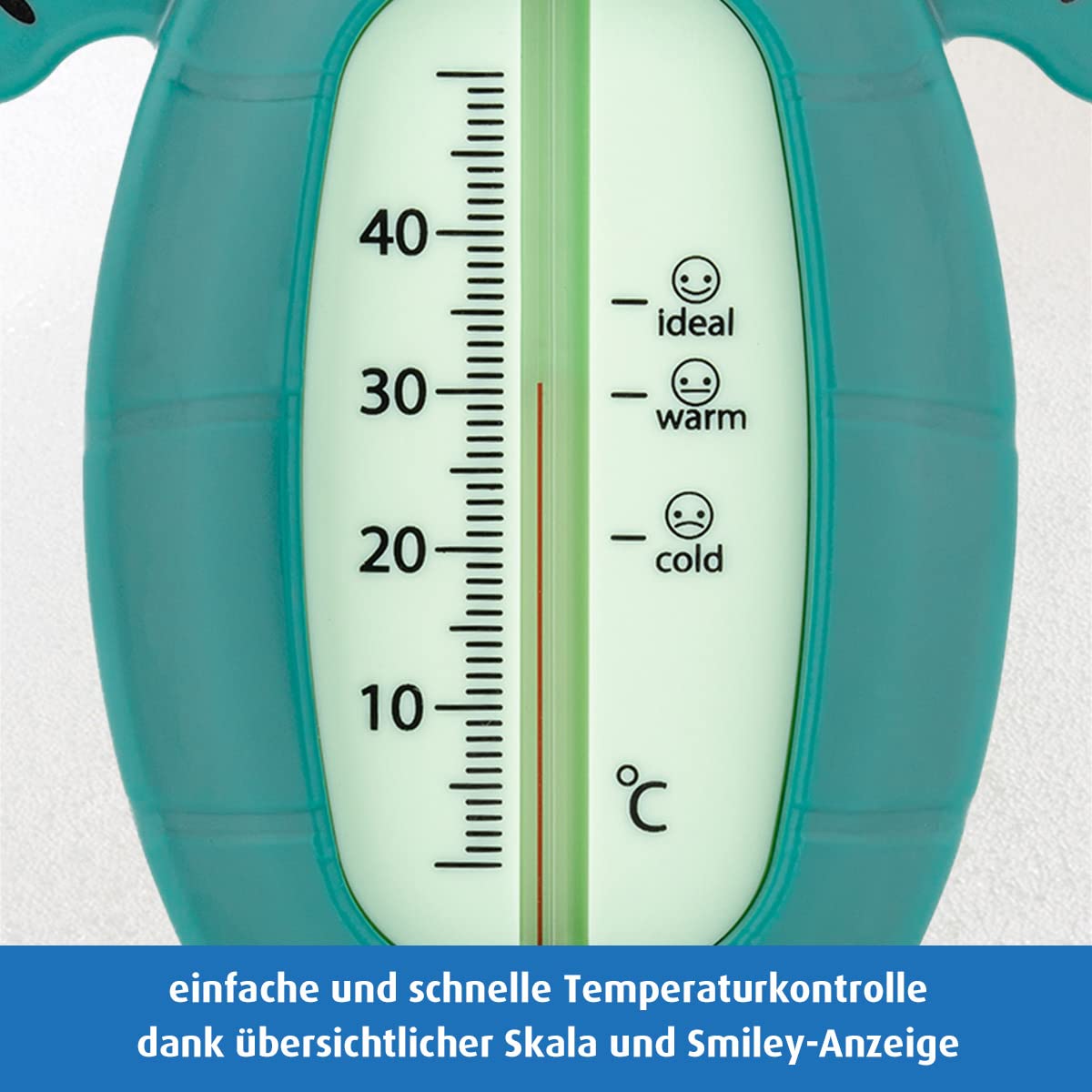 Reer - Baby Bath Thermometer, Child-Safe, Green