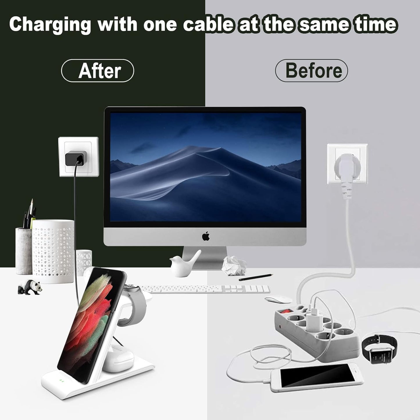 Elobeth - Wireless Charging Station For Samsung Galaxy Devices