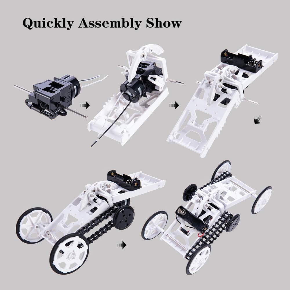 Nrbecurn - Stem 4WD Car Assembly Kit For Kids And Teens