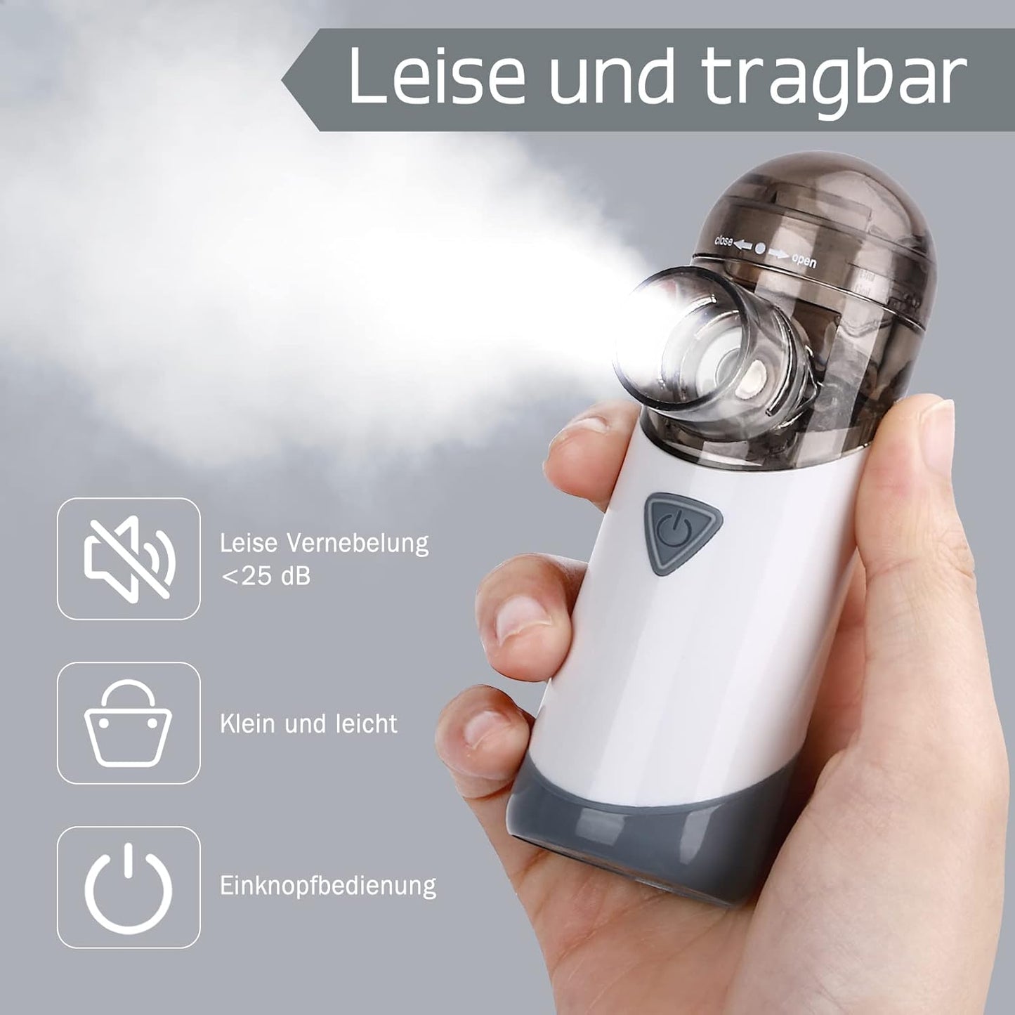 Inhalator Vernebler GerÃ¤uscharmes - Tragbarer InhalationsgerÃ¤t Set, Usb Wiederaufladbar