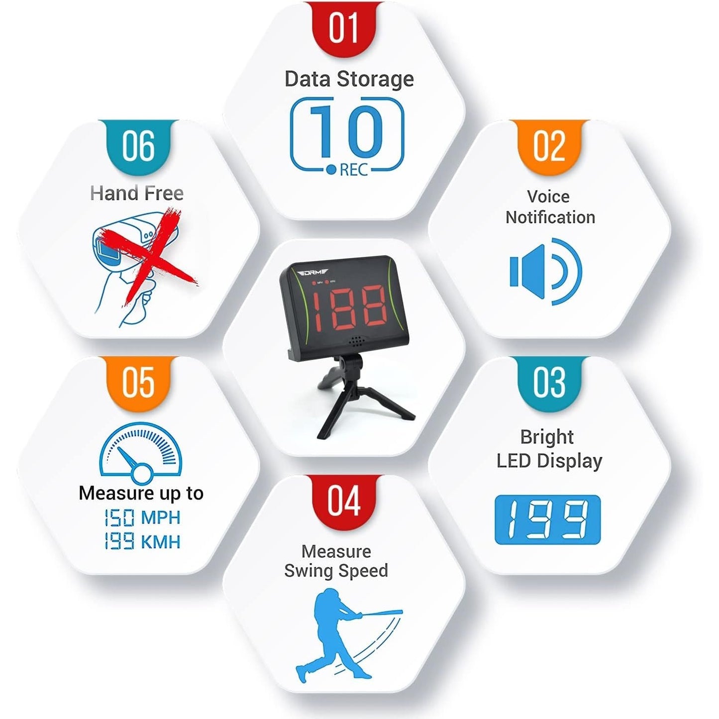 Alpika - Hockey Shot Puck & Ball Speed Radar With LED Display