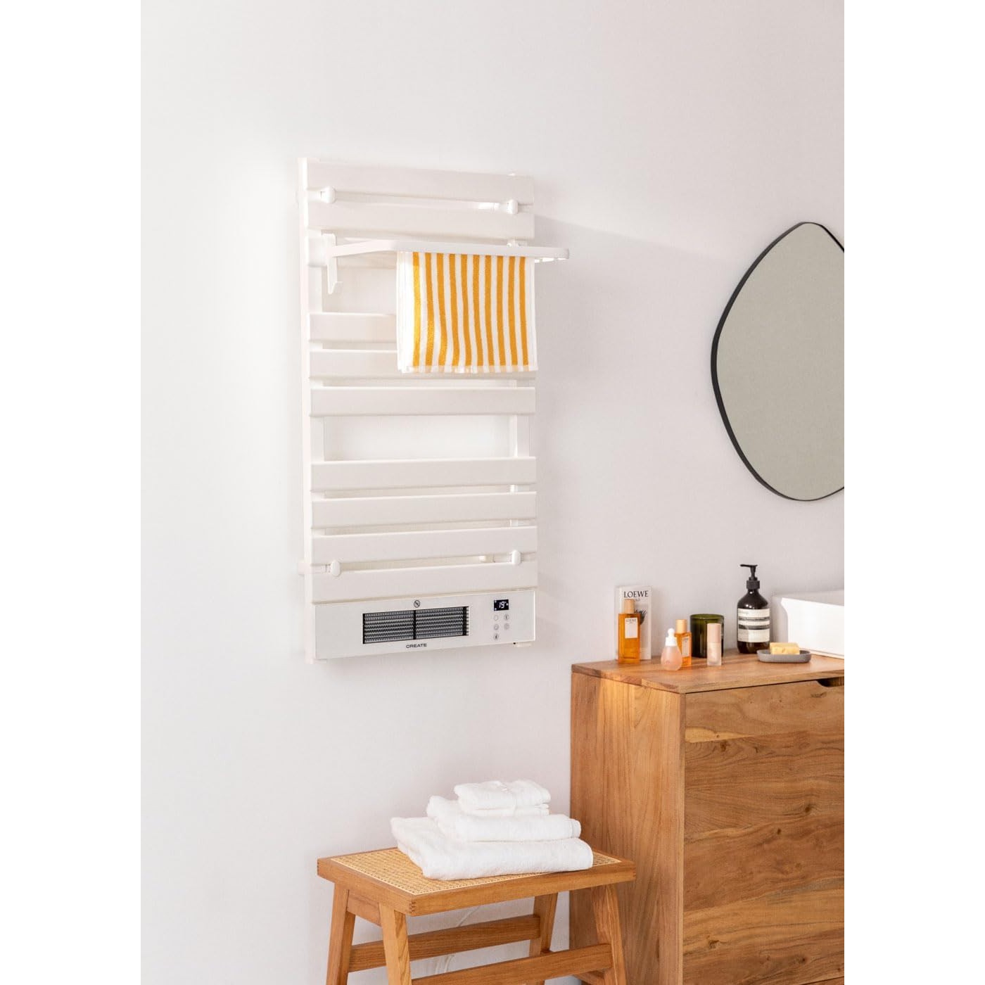 Create - Warm Towel Pro Electric Heated Towel Rail / Wifi 500/1500W White