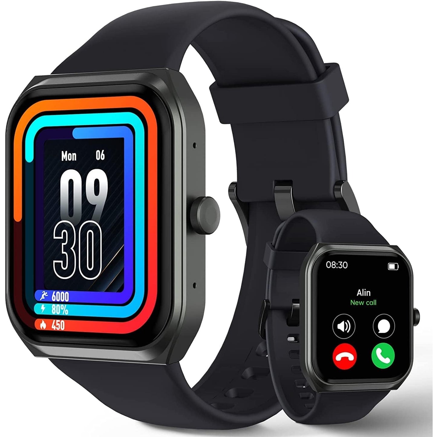 Tuyoma - Smart Watch 1.91" With Heart Rate, Blood Oxygen, Sleep Tracker, Phone Call