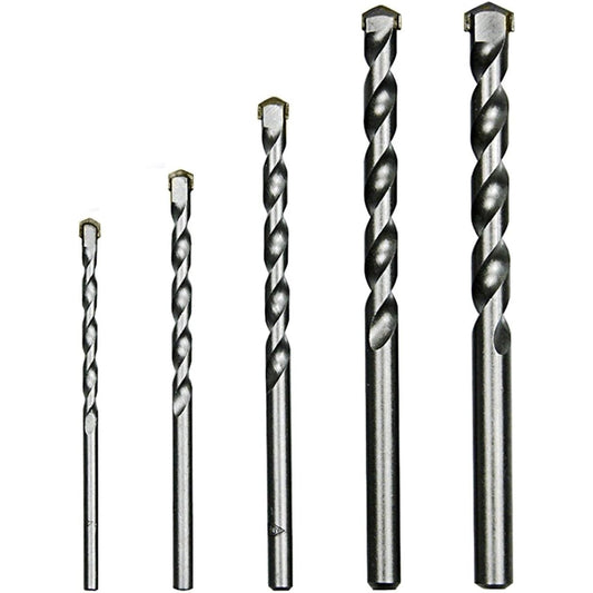 Pjryc - Masonry Drill Bits Set, Tungsten Carbide Tipped, 5Pcs, 4-10mm