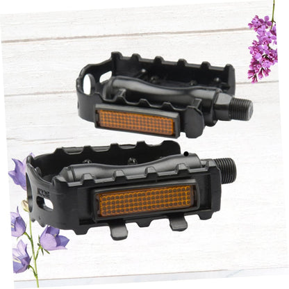 Vanzack - Black Aluminum Alloy Bike Pedals With Bling Cleats