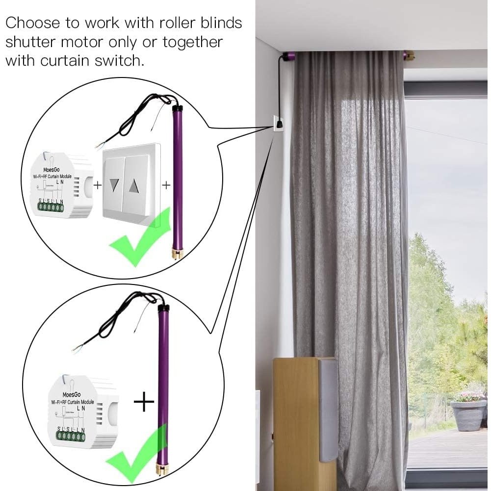 Wenzhou Nova New Energy Co.,Ltd. - Moesgo Wifi Smart Curtain Switch Module For Blinds