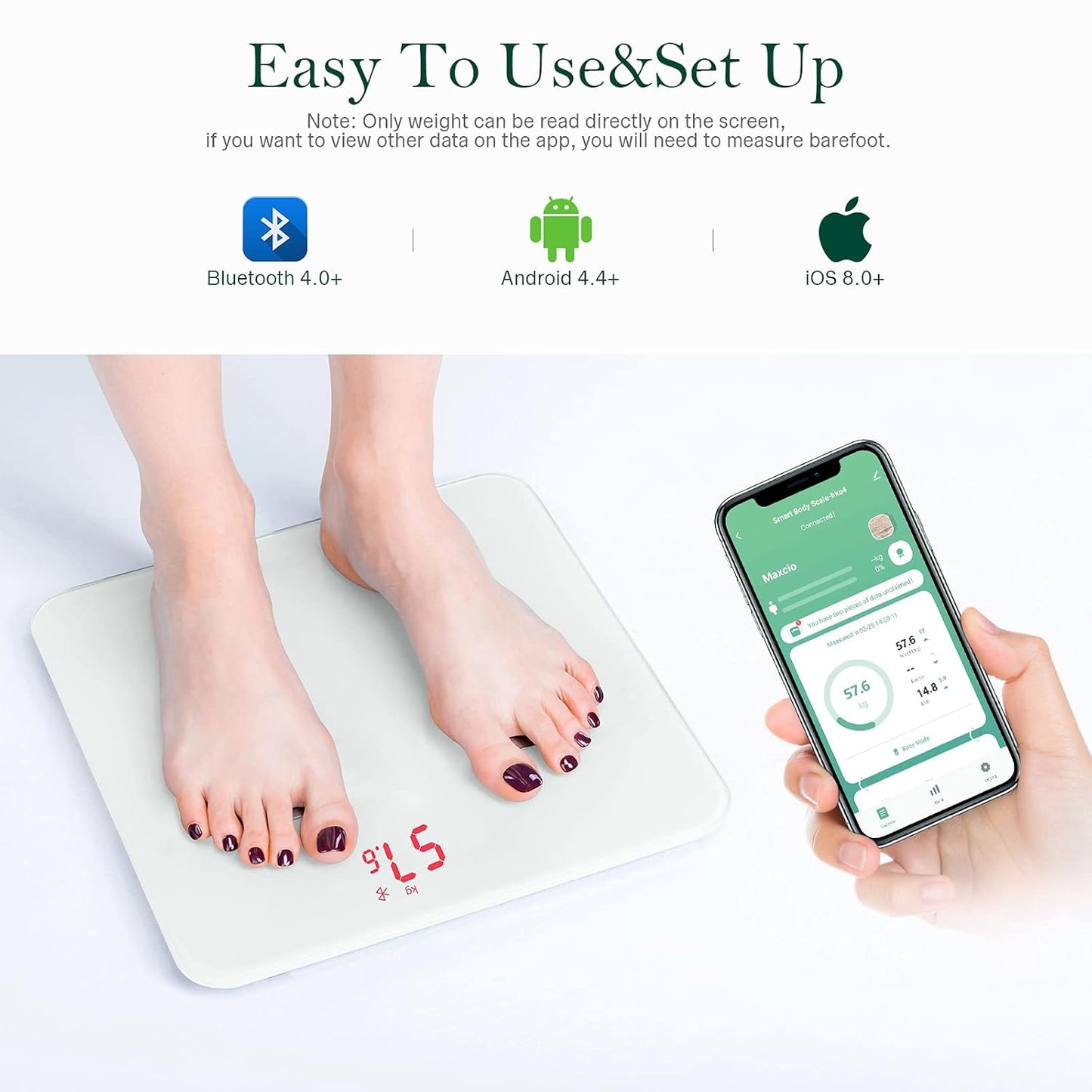 Maxcio - Smart Body Fat Scale