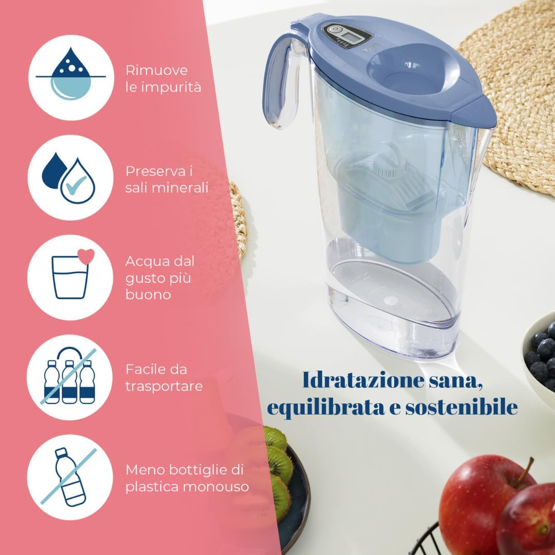 Laica S.P.A. - Stream Line Water Filter Pitcher With Bi-Flux Cartridge