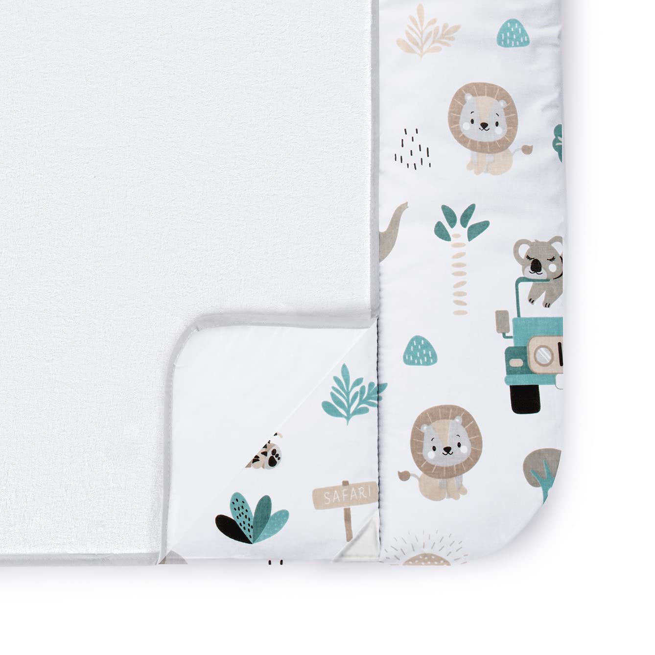 Balbina - Cotton Changing Table Mat With Interchangeable Cover, 70 X 60 Cm