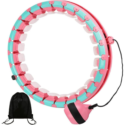 Polerying - Smart Weighted Hula Hoop With 24 Detachable Knots