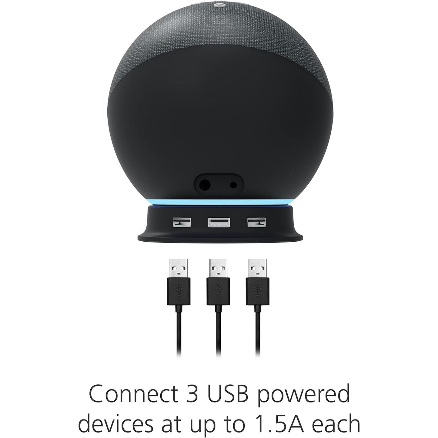 Made For Amazon - Stand With USB-A Charging Ports For Echo (4th Gen)