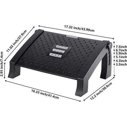 Sangfor - Ergonomic Footrest Desk With Massage Surface, 6 Height Adjustable