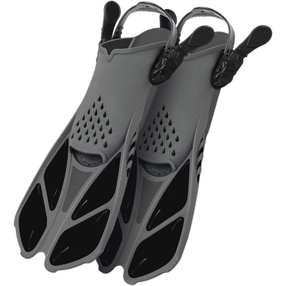 Otenc - Adjustable Short Swim Fins for Adult Snorkeling and Diving