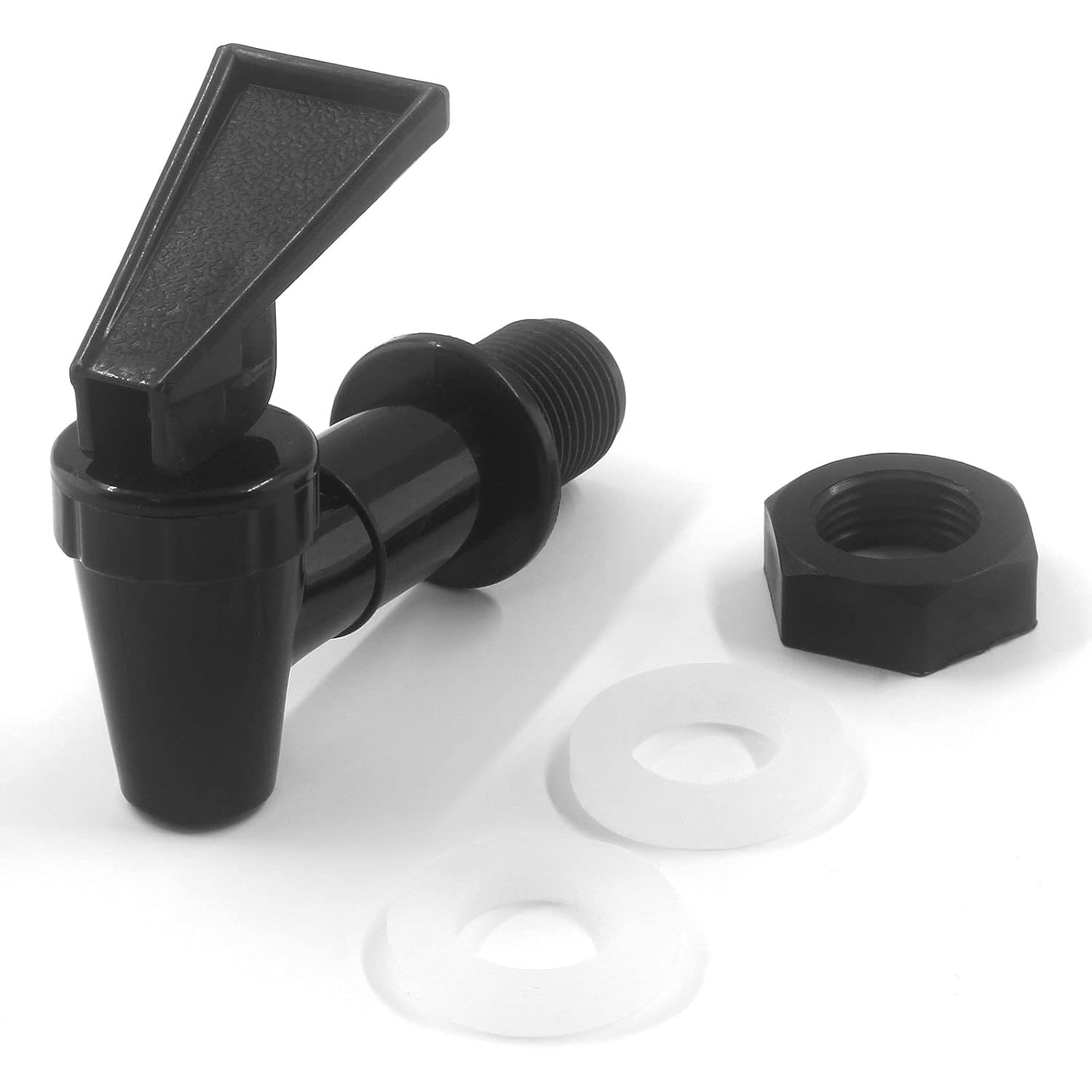 Rierdge - 2 Pcs Bpa-Free Replacement Cooler Faucet Water Dispenser Tap Set (Black)