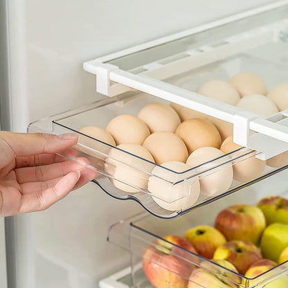 Jahy2Tech - Large Capacity Hanging Egg Holder Tray for Refrigerator