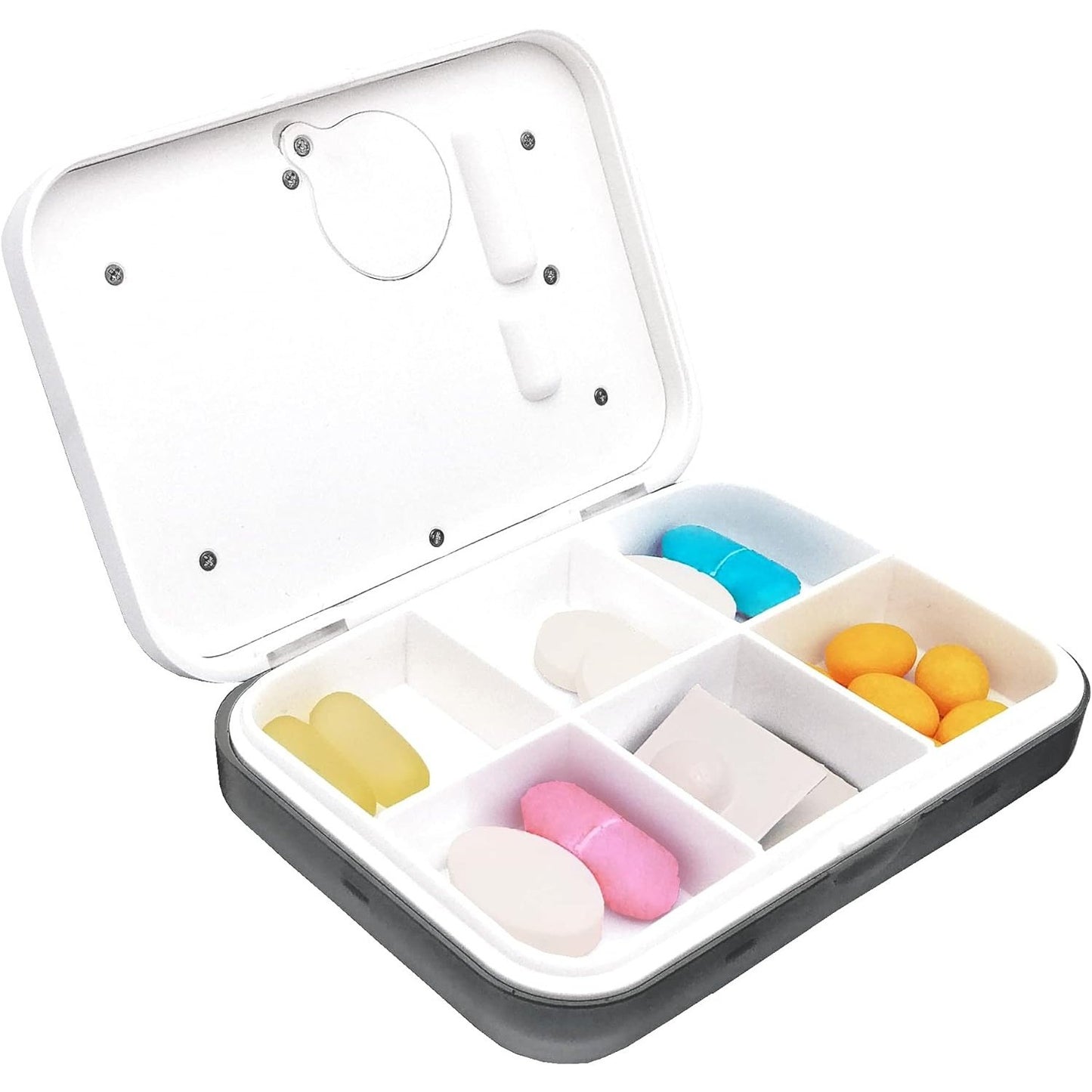 Weinberger - Pill Organizer With Vibration Alarm, White/Digital, Model: 02263