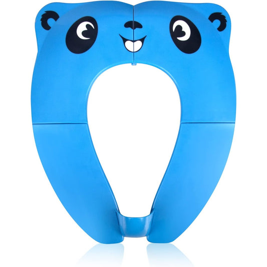 Pejoye - Foldable Toddler Toilet Seat, Portable Training Seat With Anti-Slip Pads, Blue Panda