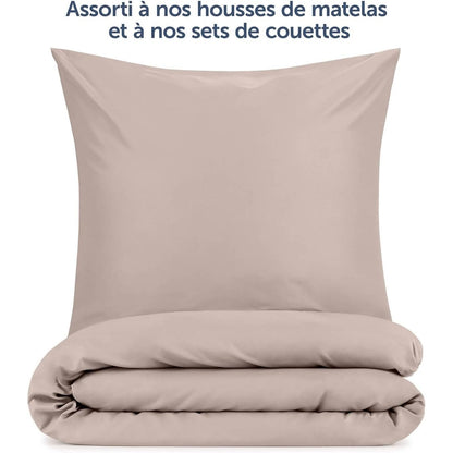 Blumtal - Taie Oreiller 40x70 Lot De 2 Housse Microfibre Extra Douce Taupe