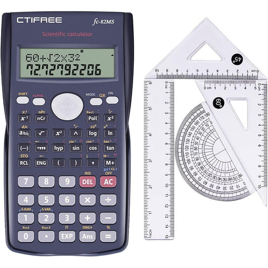 Hanpure - Large Desktop Solar Calculator, 12 Digit LCD Display, Dual Power