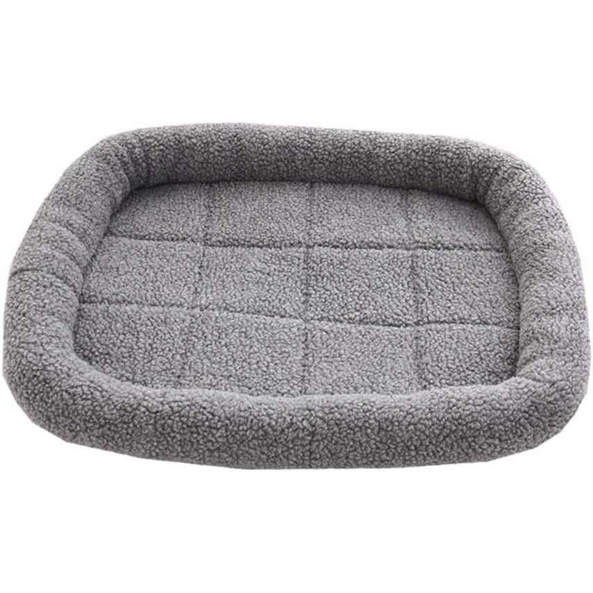 Zxcp - Washable Fluffy Pet Bed Mat for Small to Medium Dogs and Cats (Small, Grey)