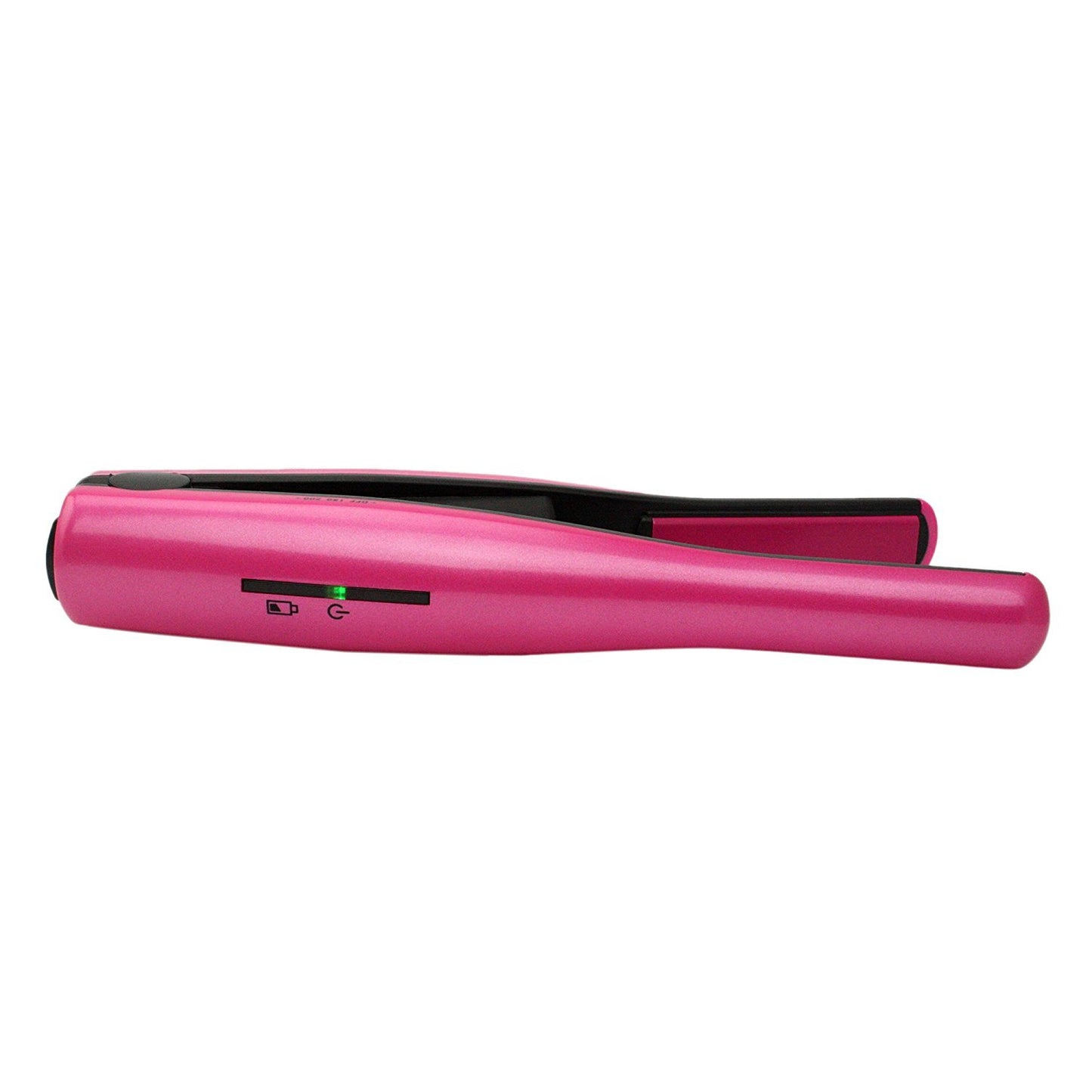 Mermaid - Portable Ceramic Hair Straightener Mini Flat Iron Wireless USB Charging (Rose)