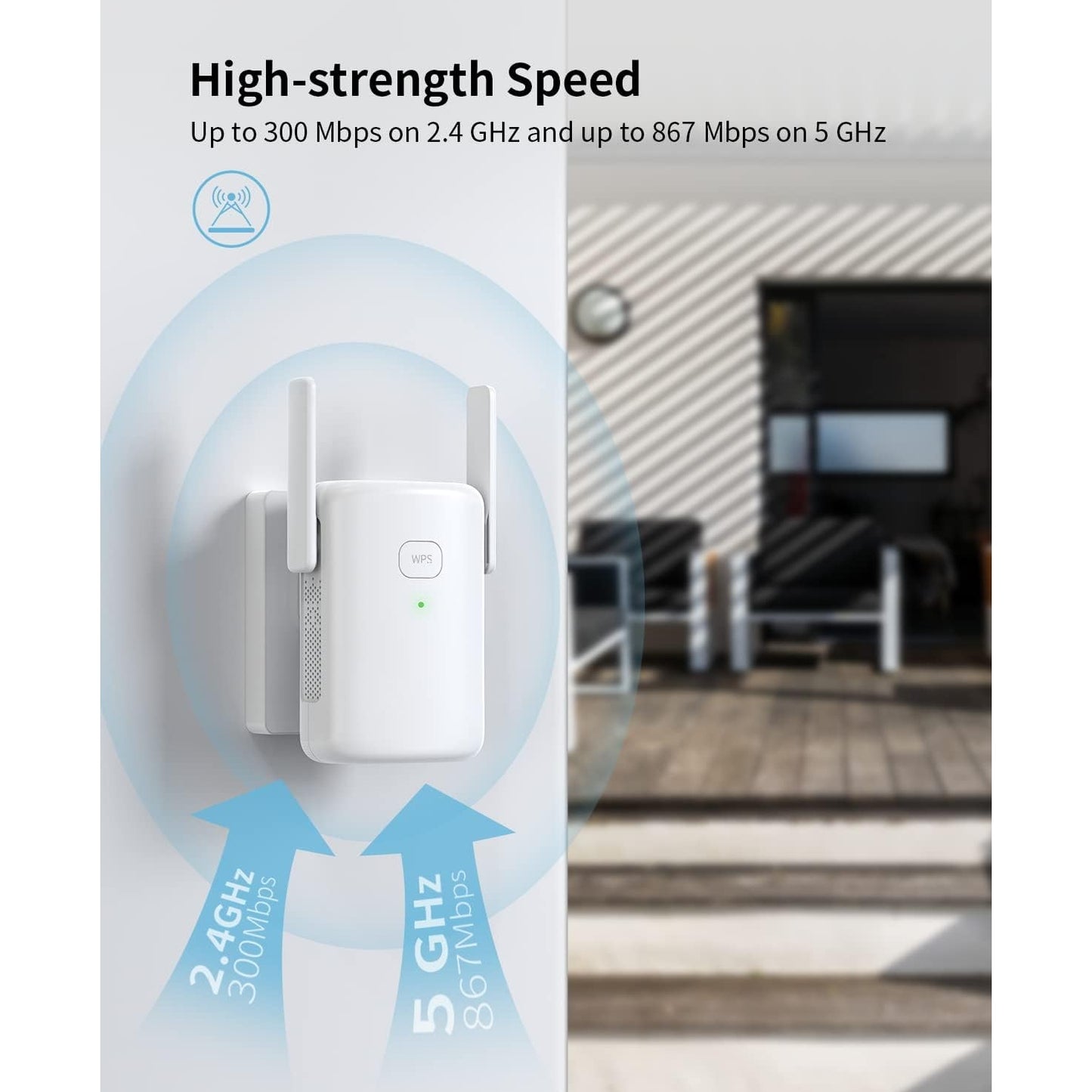 Bjs_It - Dual Band Wifi Extender, 1200Mbps, 5Ghz/2.4Ghz, Ethernet Port