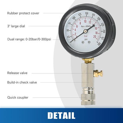 Atp Technic - Compression Tester Kit for Petrol Engines