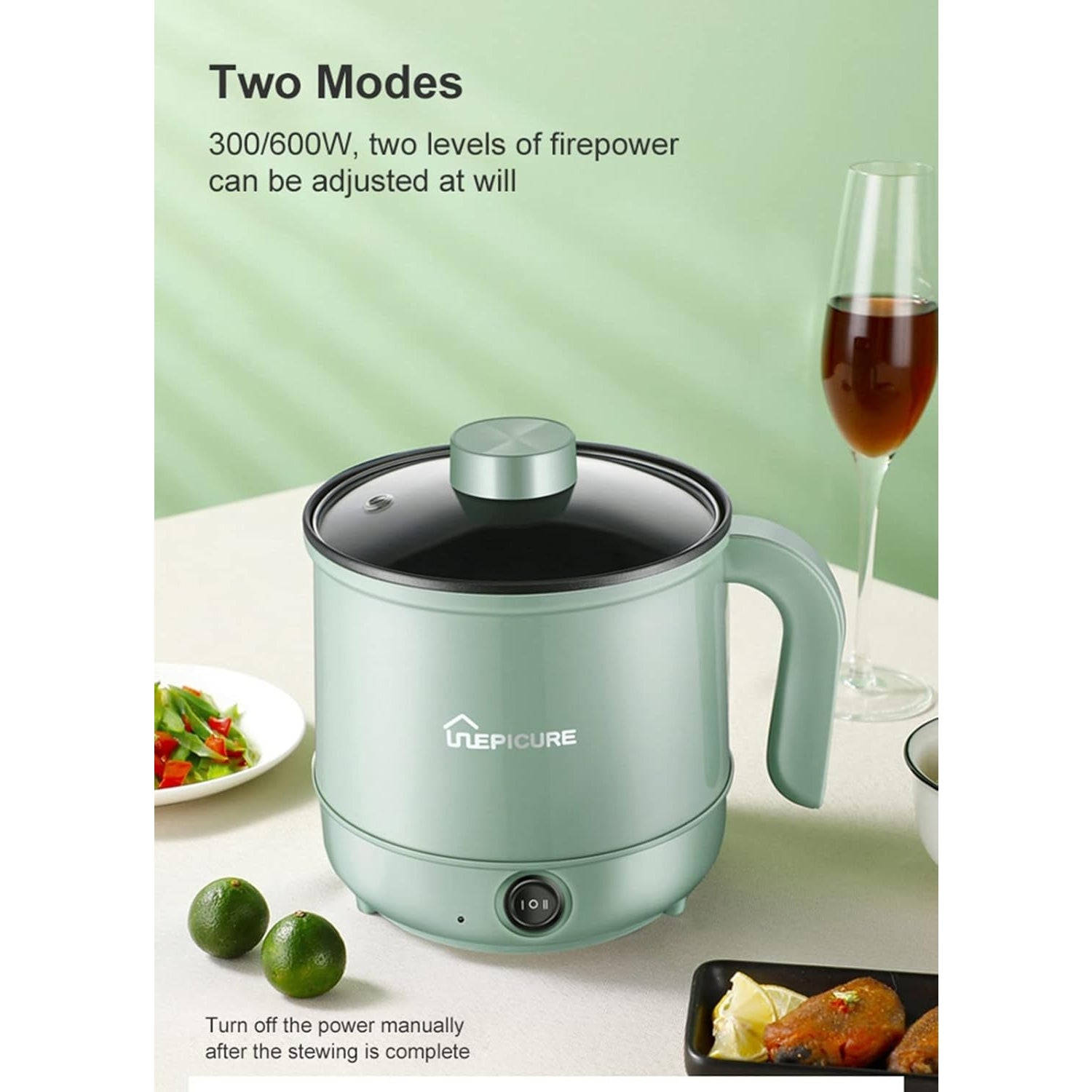 Hsj - Electric Multifunctional Hot Pot & Rice Cooker (White)