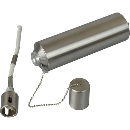 Harbour Housewares - Metal Garden Torch Cylinder Silver