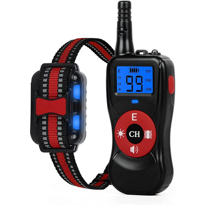 Wodondirect - Waterproof Dog Training Collar With Vibration, Sound, Static, 800M Remote