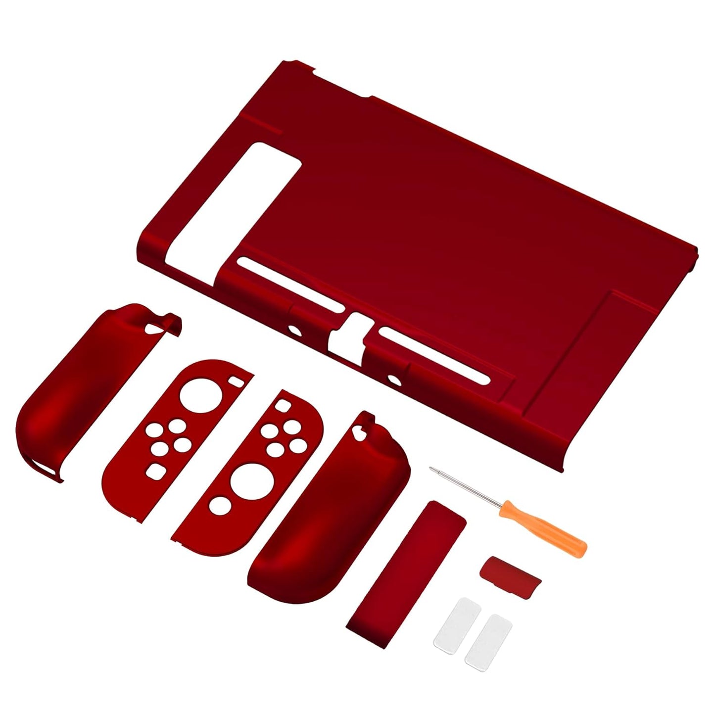 Playvital - Dockable Ergonomic Case For Nintendo Switch - Scarlet Red