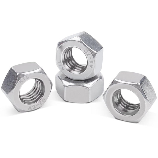 Leryati - Pack Of 100 M8 Stainless Steel Hex Nuts